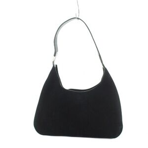 Gucci Hobo Bag Handbag Suede Leather Black
